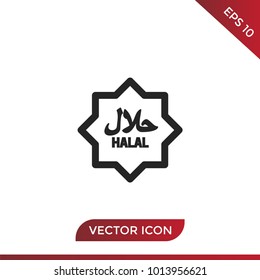 Halal sign icon