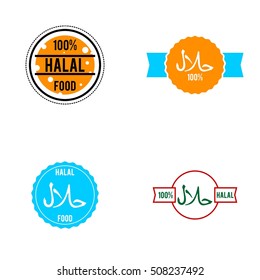 Halal sign, halal label/ sticker for your product
