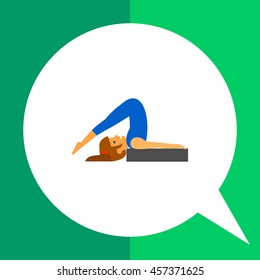 Halasana Pose Icon