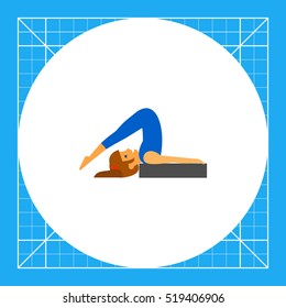 Halasana Pose Icon