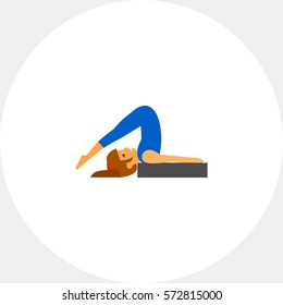 Halasana Pose Icon