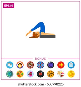Halasana Pose Icon