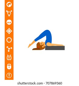 Halasana Pose Icon