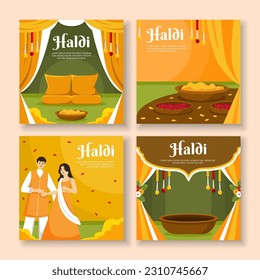 Haldi Ceremony Social Media Post Template