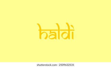 Haldi Text Style Vetor Obras De Arte - Convite De Casamento