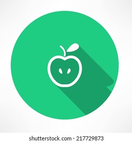 half an apple icon