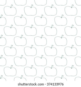 Half an apple seamless vector texture/Seamless vector pattern illustration