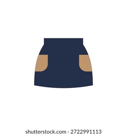 Half apron with pockets vector illustration on white background