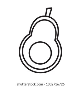 icono de medio agudo sobre fondo blanco, estilo de línea, ilustración vectorial