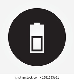 half battery modern style vector icon for ux ui design