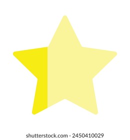 half blank filled positive yellow reviews rated star UI UX icon Feedback isolated white backgroun. bad good ratting complaint from customer concept vector illustration with flat style design. bad good