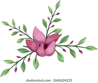 Planta de flor de primavera de media floración
