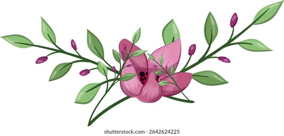 Planta de flor de primavera de media floración