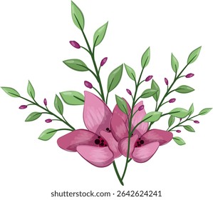 Planta de flor de primavera de media floración