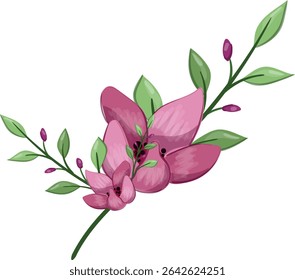 Planta de flor de primavera de media floración