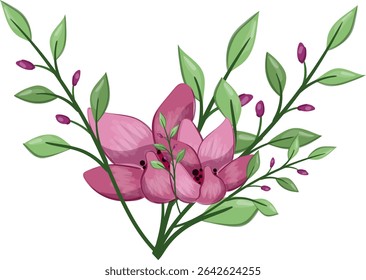 Planta de flor de primavera de media floración