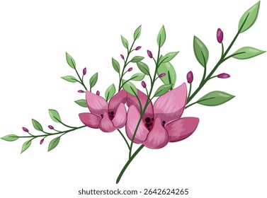 Half Bloom Spring Flower Plant