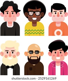 Half body characters variation diversity vector