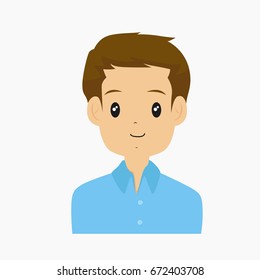 half body father vector illustration