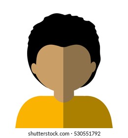 half body man brunette in gradient