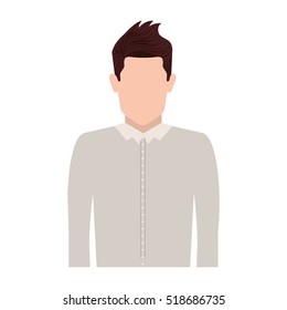 half body silhouette man with jacket