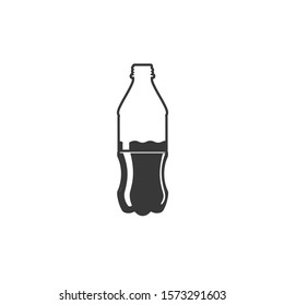 half bottle Icon. Stock vector illustration isolated on white background.