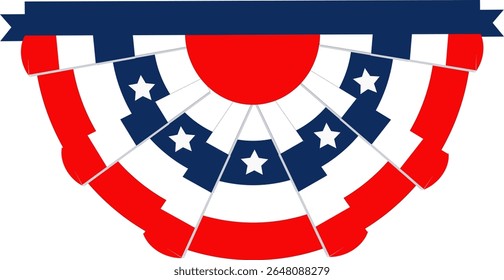 Half circle American flag, perfect for celebration, 4th of july independence