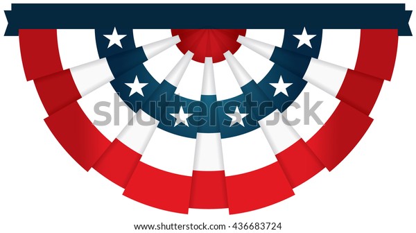 half-circle-bunting-usa-flag-july-stock-vector-royalty-free-436683724