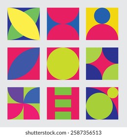 half circle combinations shapes modern ornament