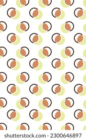 Half Circle Geometrical Vector Pattern 