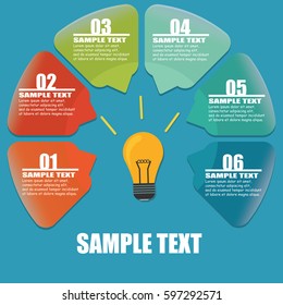 Half of Circle infographics design.