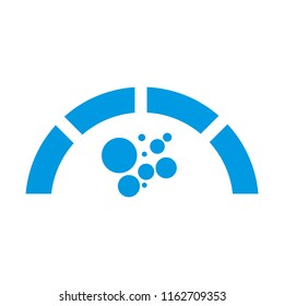 Half Circle logo Abstract Corporate Symbol Vector Illustration Graphic Design