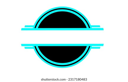 half circle logo design The concept working together   Design badge logo  icon  emblem  vector illustration    