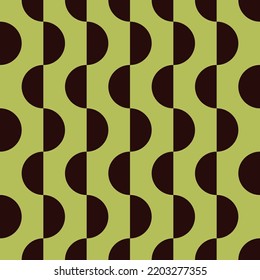 Half circle seamless Bauhaus style pattern. Modern bold trendy contemporary geometric wallpaper. Perfect for textile and fashion print. 