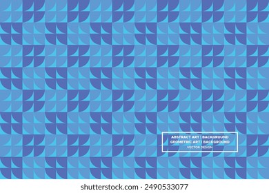 Half Circle and Circle Shapes and Designs Blue and Light Blue Colors Geometric Pattern Abstract Pattern Seamless Pattern