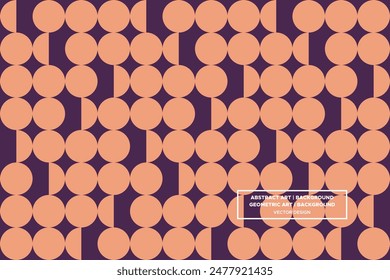 geometrisches Muster | Geometrischer Hintergrund | Abstrakter Hintergrund | Circles - Braun - Verwendung in Website Design, Verpackung, Wandkunst, Bildschirmhintergrund, Poster, Banner, Profil, Broschüre, Bekleidung, Textilien 