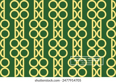 Half Circle and Circle Shapes and Designs Green and Yellow Colors Geometric Pattern Abstract Pattern Seamless Pattern