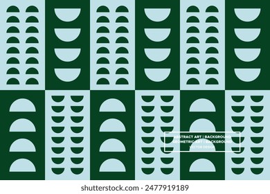 Patrón geométrico | Fondo geométrico | Fondo Abstractas | Círculos - Verde - Uso en diseño de Sitio web, embalaje, arte de la pared, Fondo de pantalla, cartel, Anuncio, Perfil, folleto, ropa, textiles 