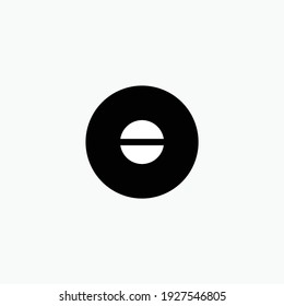 Half circle. Space moon star astronomy eclipse abstract sun dark abstrak, vector, symbol, logo, icon, sign, Illustration Minimalist.