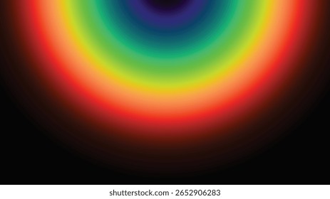 Design de plano de fundo de gradiente de cor de espectro de semicírculo