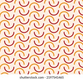 half circle twril pattern design boho style vector 