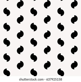 Half circles pattern, abstract geometric background