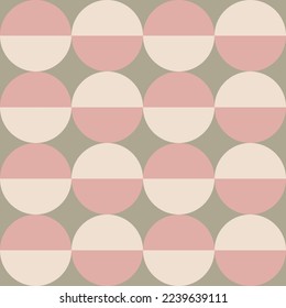 Half Circles Pattern in Earth Tones
