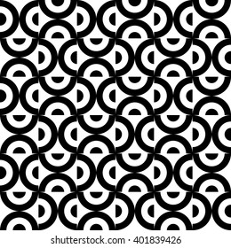 Half circles pattern vector, abstract geometric vector pattern, op art pattern