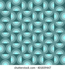 Half circles pattern vector, abstract geometric vector pattern