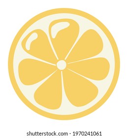 Half citrus organic vector illustration. Half citrus organic vector illustration. Colorful juicy fruit template for logo, menu, web, stickers, prints