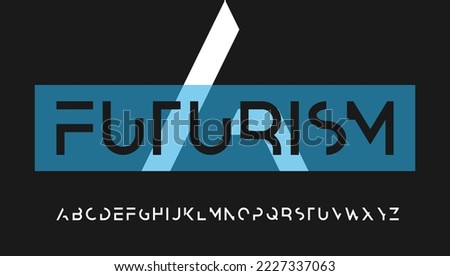 half cut calligraphy capital alphabet letter logo design Stock fotó © 