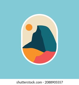 Half Dome Yosemite National Park vector design