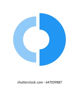 half doughnut chart