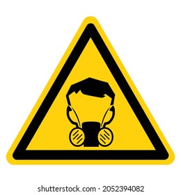 Half Face Mask Respirator Symbol Sign ,Vector Illustration, Isolate On White Background Label. EPS10